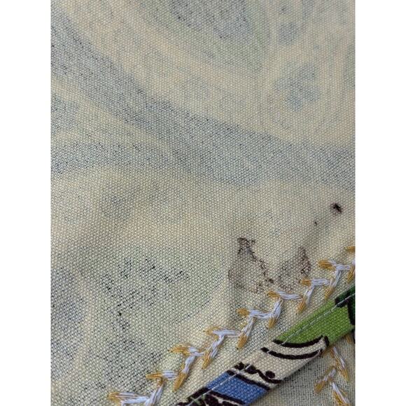 April Cornell Placemats Blue Yellow Floral Paisley Set Of 4 Spring Cottage - Picture 8 of 8